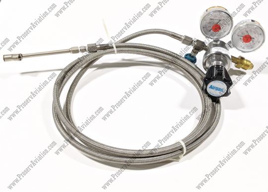 Y11-N115H Airgas Single Stage Brass High Delivery Pressure Cylinder Regulator