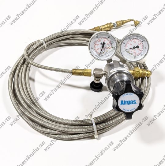Airgas Single Stage Brass High Delivery Pressure Cylinder Regulator