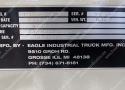 TT-4G Aircraft Tug Data Plate